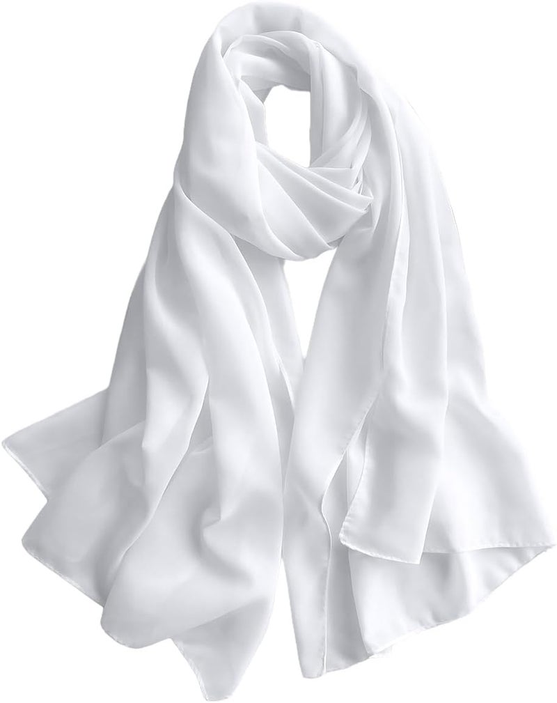 Harewom Chiffon Hijab for Women Sheer Shawl and Wraps for Wedding Bridal Scarves Summer Lightweight Sun-proof Scarf - Image 1